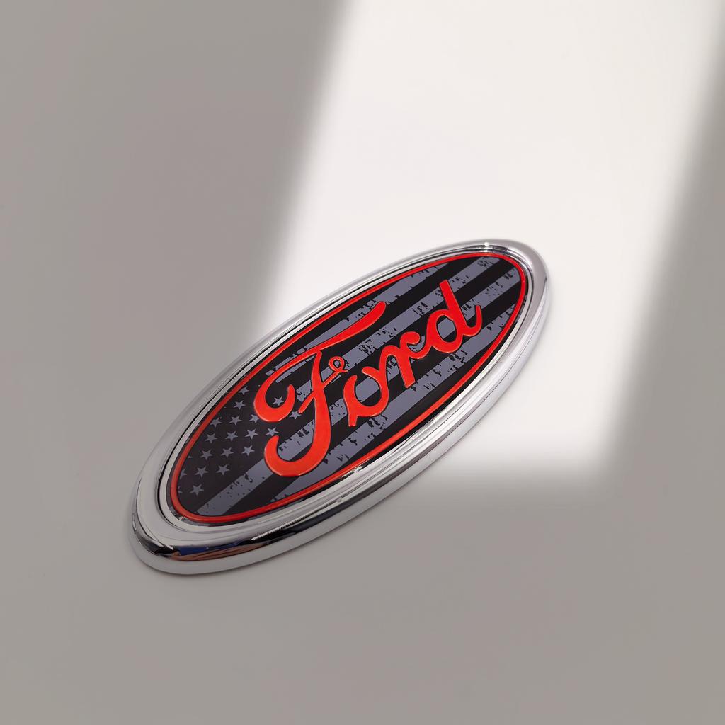 AAANW1 Fiat forFord 115X45mm Car Front Hood Grille Emblem Bonnet Rear Trunk Badge Car Front Hood Emblem Bonnet Badge Rear Trunk Badge