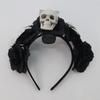 Exaggerated Skull Head Headband Halloween Decor Gothic Flower Hairband  Festive Decorations