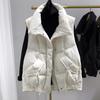 Down Cotton Vest Women's Autumn and Winter Waistcoat Loose High-end Western Style Vest Jacket