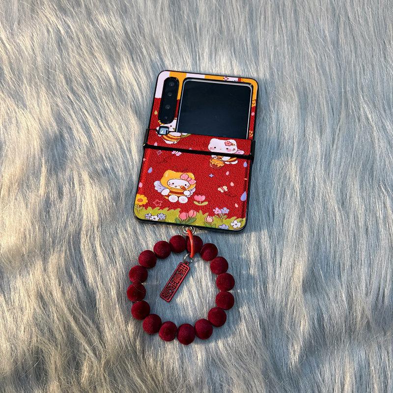 Moonpit kt bee plush love for huawei pocket/s folding screen puraX phone case millet mixflip samsung zflip//female glory v/novaflip new n