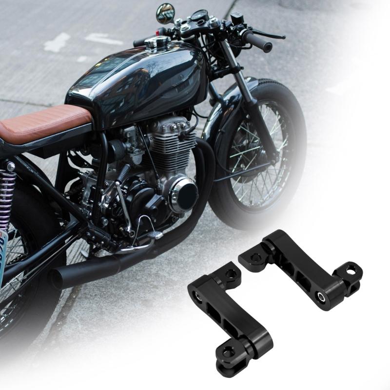 Customizable Height & Angles Motorcycle Foot Pegs Aluminum Foot Pegs Support Enhances Ride Comfort Motorbike Spare Part