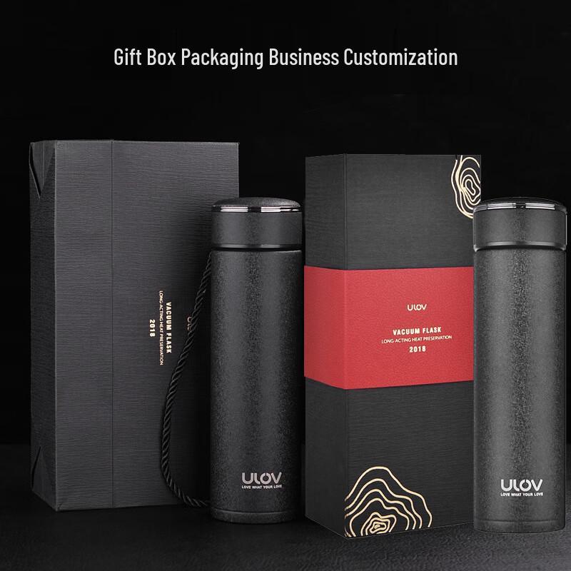 Fuguang Youle 500ml Black Stainless Steel Portable Water Bottle