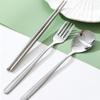 3/2pcs Korean Style Cutlery Set with Case Flatware Portable Dinnerware  Travel