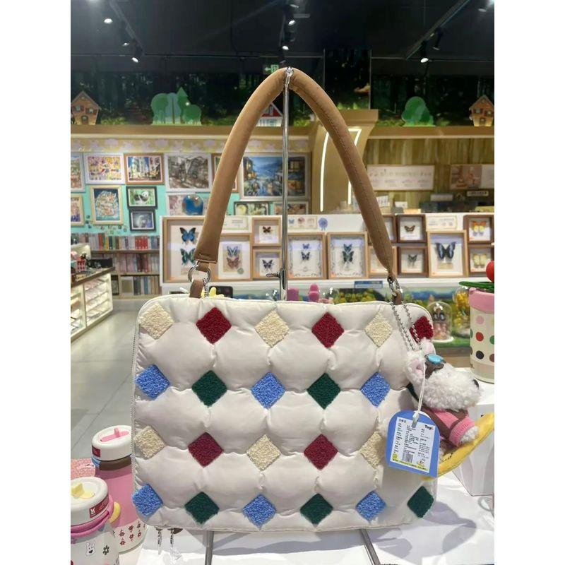 

Tagi. OK Bang Computer Bag Put-Put Cotton Filling Embroidered Cute Portable Pillow Portable Notebook Bag Square