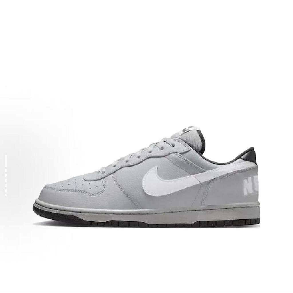 Nike Big Ash Trace Abrasion Resistant Slip Resistant Low top Skateboard Shoes Men's Black Gray Gold 355152-017(Team626-)