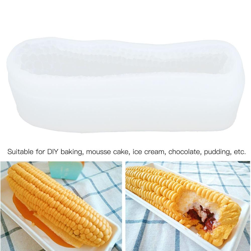 Wax Mold 3D Simulation Corn Silicone Mold Corn Silicone DIY Silicone Mold Non Stick Candle Mold Chocolate Making