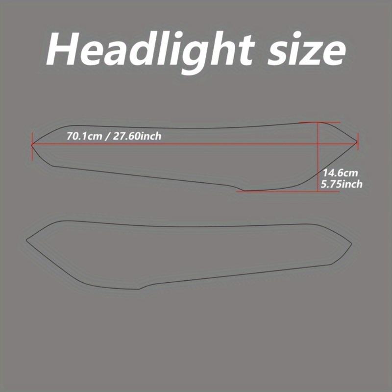 Car Headlight Protective Film For Honda Civic 11th Gen Sedan Auto Accessories Exterior Decor TPU Black Protection Film