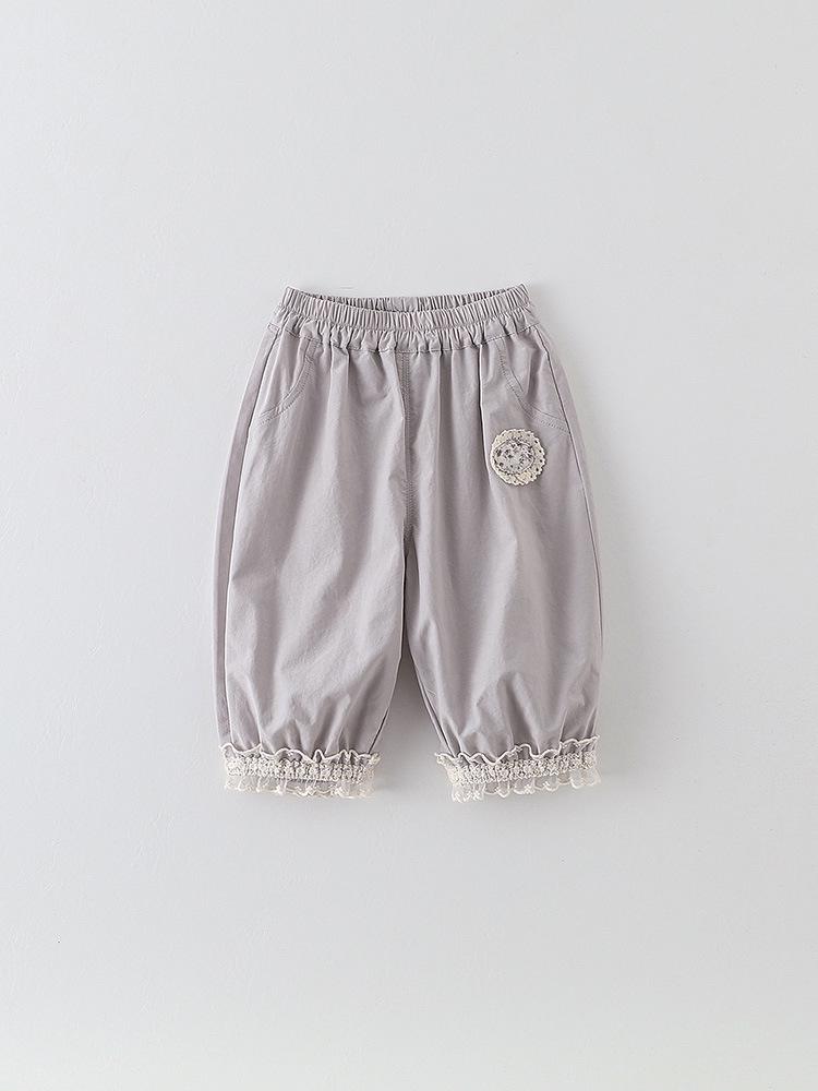 2026 Sommer Baby Mädchen Koreanische Spitzen-Jogginghosen: Leichte, atmungsaktive Baby-Bloomers