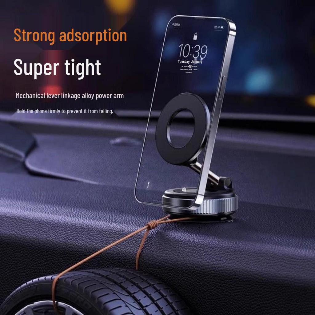 Douyin Magnetic Vacuum Car Phone Holder with Rotating Technology