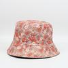 Sombrero de Pescador Floral Pequeño de Doble Cara Sombrero de Sol Retro Estilo Japonés para Mujeres Protección Solar para Exteriores Sombrero Cubo de Jardín