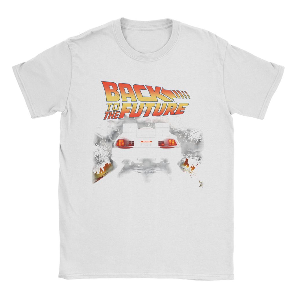 Back To the Future TShirt  DMC DeLorean Harajuku TShirts Short Sleeve Y2K Retro Tops Summer Cotton Oversize Tees