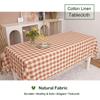 Rustic Plaid Thanksgiving Tablecloth-Country Buffalo Check Cotton Table Cloth for Spring Fall Farmhouse Kitchen Dining Restaurant