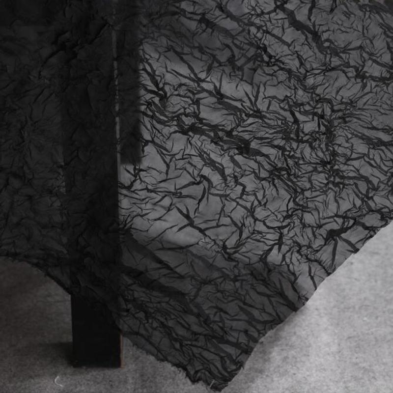 50x75cm Chiffon 3D Texture Crepe Pleated Fabric Skirt Shirt Designer Fabric Diy Sewing Stage Apparel Wedding Dress Decor