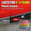 Plastic Mudguard Repair Kit, Quick Gloss Restoration, Protection, Car Care Set, Includes Tire Brightening Wax & Filler Cream