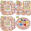 Wooden Educational Puzzle Board With Multiple Chess Games For Kids Development And Fun