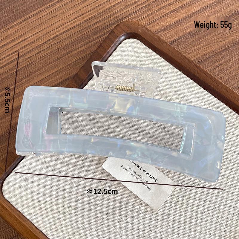Mermaid Scale Extra Large Square Claw Clip for Thick Hair