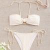 Women's Two Piece Bikini Swimsuit Set Simple, Stylish, and Shell Inspired Design
