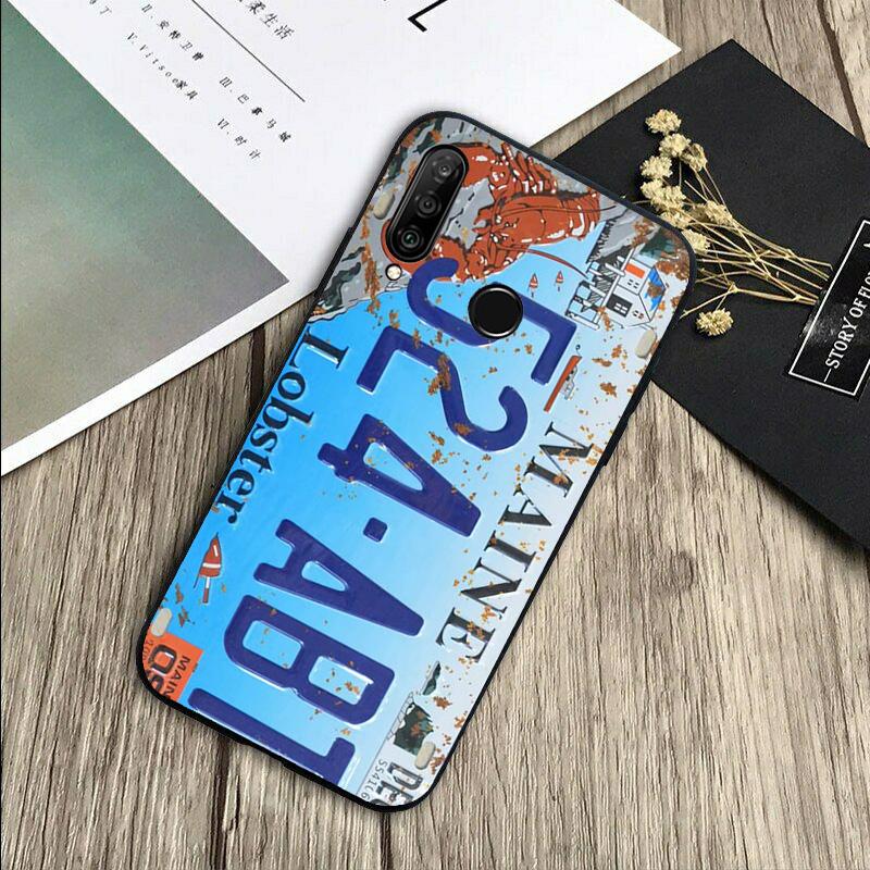 Retro Vintage License For Huawei Nova 5T 9 10 SE 7i 8i 11i 12i Y73 Y90 Y70 Y72 Y61 Y91 P60 Pro P40 P30 Lite Case