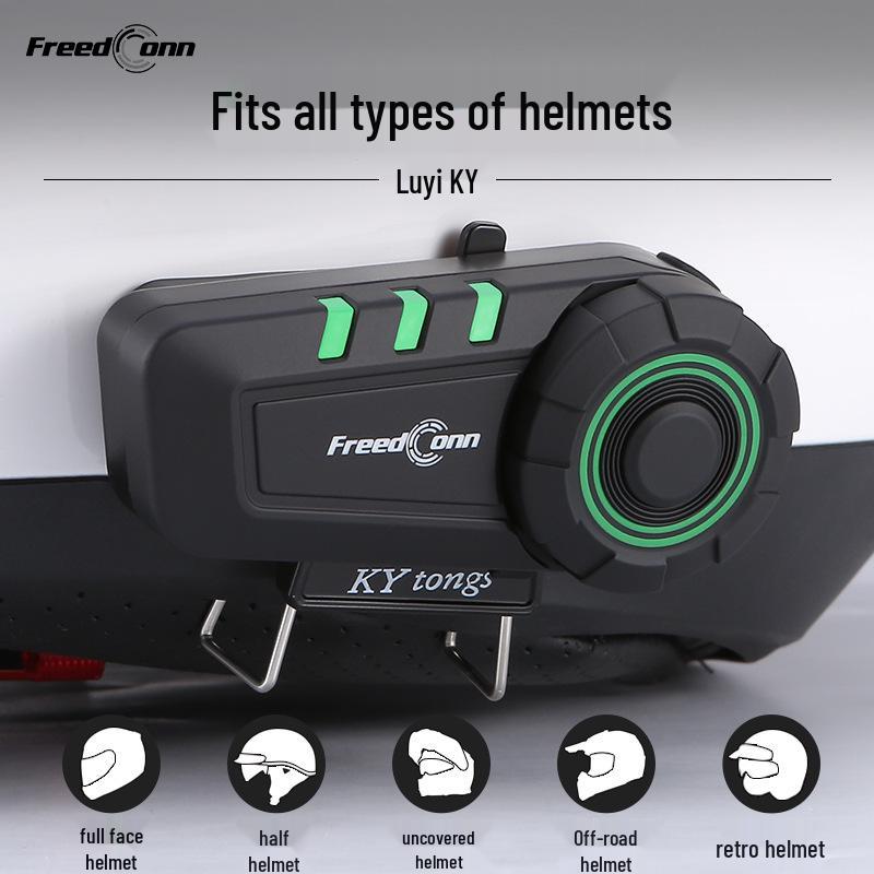 Auriculares Bluetooth para Casco de Motocicleta Luyi KY con Intercomunicador Integrado para Comunicación entre Asiento Delantero y Trasero
