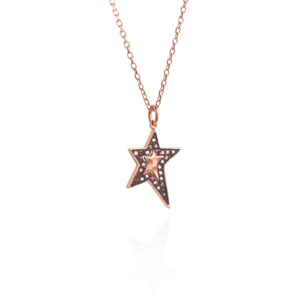 Mezmic Magic 14K, Diamond Star Necklace