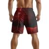 Pantaloncini Casual da Uomo con Elemento Fulmine Oscuro Naturale Europeo e Americano Pantaloni da Spiaggia