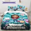 Name Custom Gabby Pattern Bedding Set Quilt Cover Pillowcase Home Decor Gift (1 * Duvet Cover + 2 * Pillowcase, Without Core)