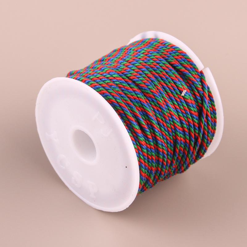 Hand-Twisted Cotton Thread: Tibetan Star Moon Bodhi Bracelet Weaving String.