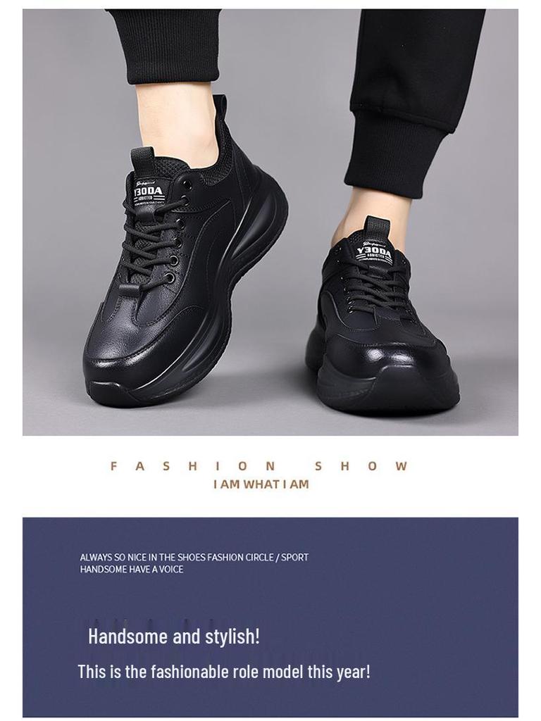 2025 Herbst Herren Weichsohle Lässige Echtleder Laufschuhe