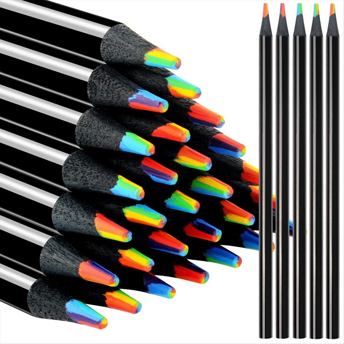 

BHBL Wooden Rainbow Pencils, Multicolored Pencils Assorted Colors Art-Supplies for Drawing Coloring Sketching 24Pcs China Mainland