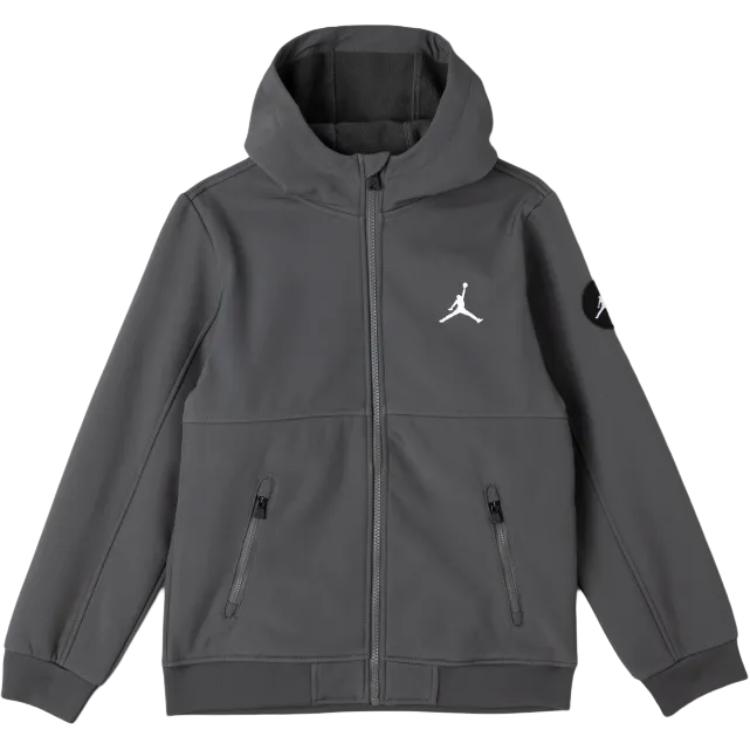 Jordan Jacket With Letter Logo Hooded Zipper Loose Long Sleeve Kids jackets 95D189-GAE XL