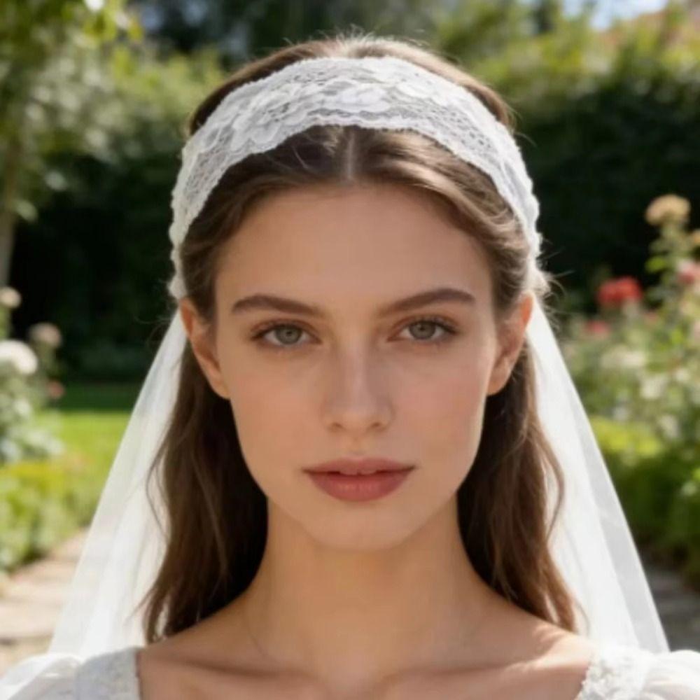 Floral Elastic Hair Band Adjustable Sport Headscarf Hair Hoop Wide Headband Party