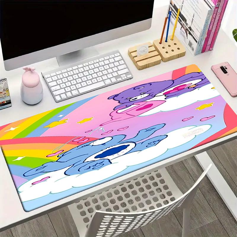 Bear Theme Mouse Pad, Non Slip Rubber Base, Multifunctional Office & Home Decor, Perfect for Workspace Personalization.