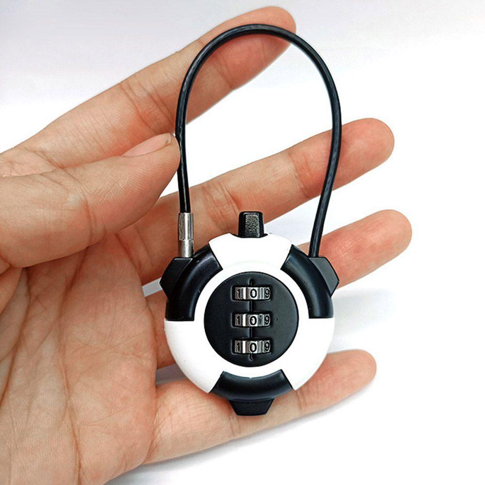 Mini-Zinklegierung, niedliches Cartoon-Passwortschloss, Zahlenschloss, Outdoor-Reisegepäckschloss, Draht-Passwort-Vorhängeschlösser