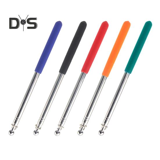 1,2/1,6 m Teleskop-Tourguide-Fahnenmast mit rutschfestem Griff, robuster, ausziehbarer Edelstahl-Fahnenmast für Lehrer, Zeigerbanner, Handfahnenmast