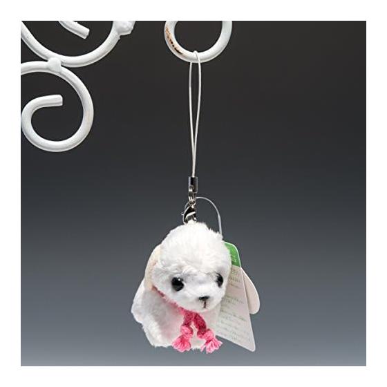 Fontaine Strap Toy Poodle White Plush 38027