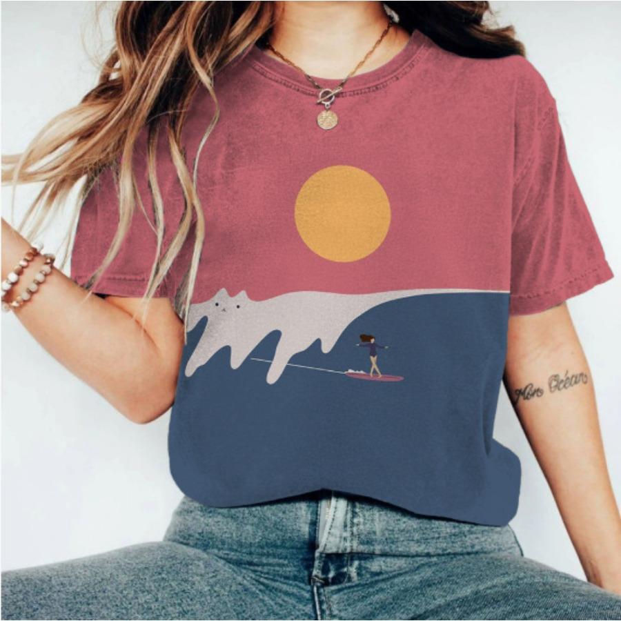 

Women s Short Sleeve T-Shirt 3D Printed Fashion Fast Drying Breathable Top 6XL