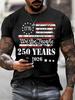 Men's Short Sleeve T-Shirt, USA Flag Graphic, We The People Freedom, Casual Wear