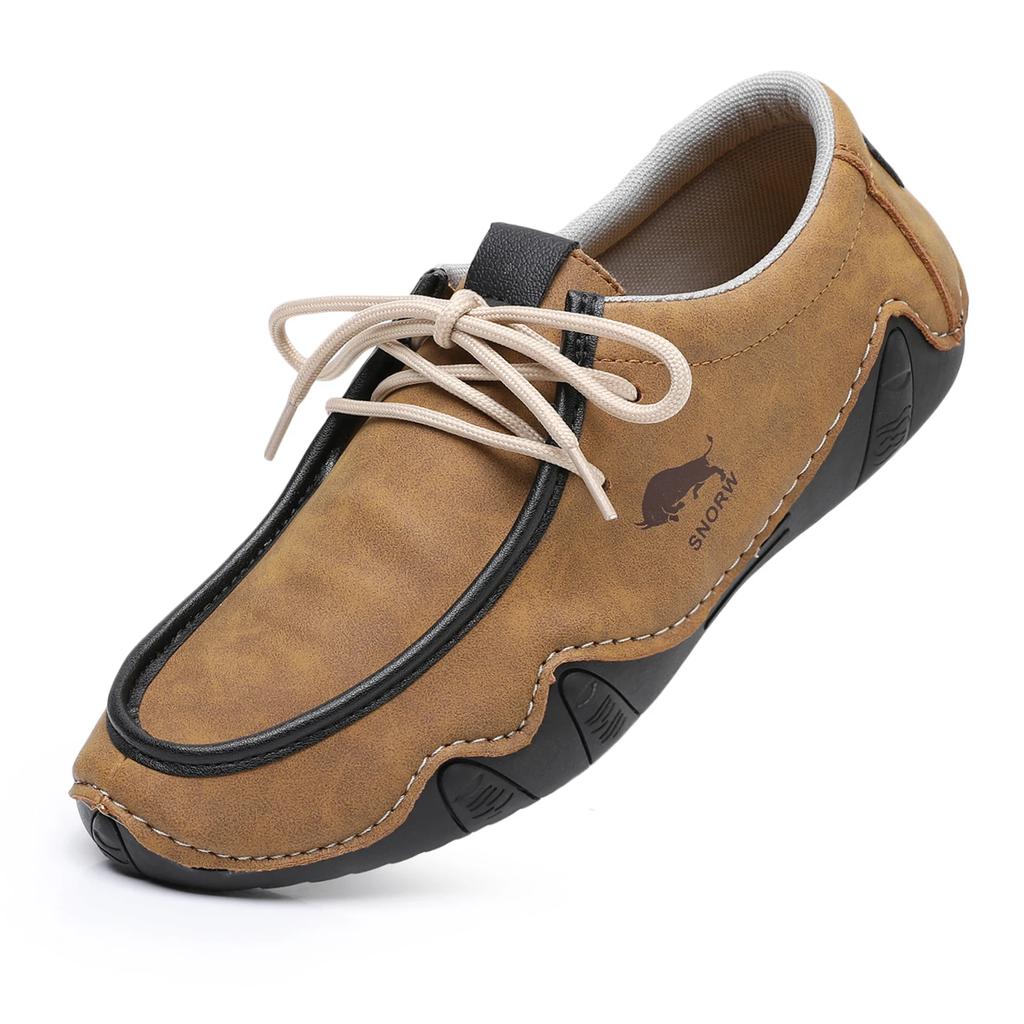Fashion Handmade Leather Casual Men Shoes Design Sneakers Man Loafers Breathable Low Top Flat Shoes Driving Plus Size 38-48