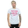 Disney Mens Peter Pan Never Grow Up T-Shirt