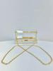 Transparent Acrylic Crossbody Chain Bag - Women's Evening Jelly Handbag