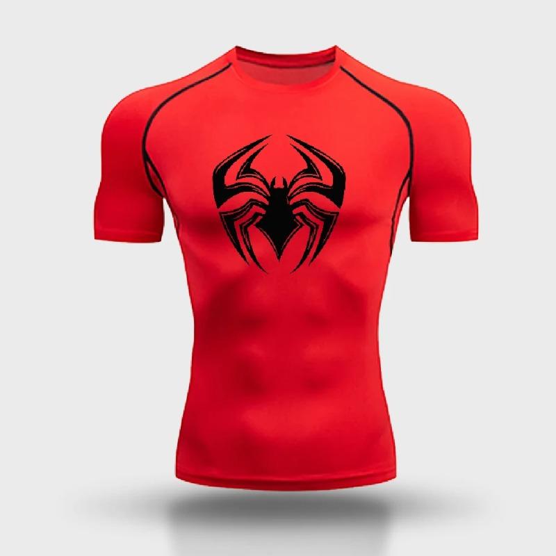 Bodybuilding Boxing Training T-shirt Summer Breathable Men's Quick-drying Fashion Compression Top Sweat Absorbent Sweat Absorbing Tight Fit