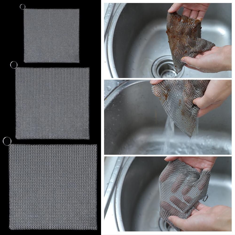 Square Shape Steel Rust Remover Metal Cleaning Brush  Cleaning Tools Household Goods