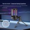RGB USB Condenser Microphone ME6S for Gaming, Streaming, and Singing with Live Monitoring
