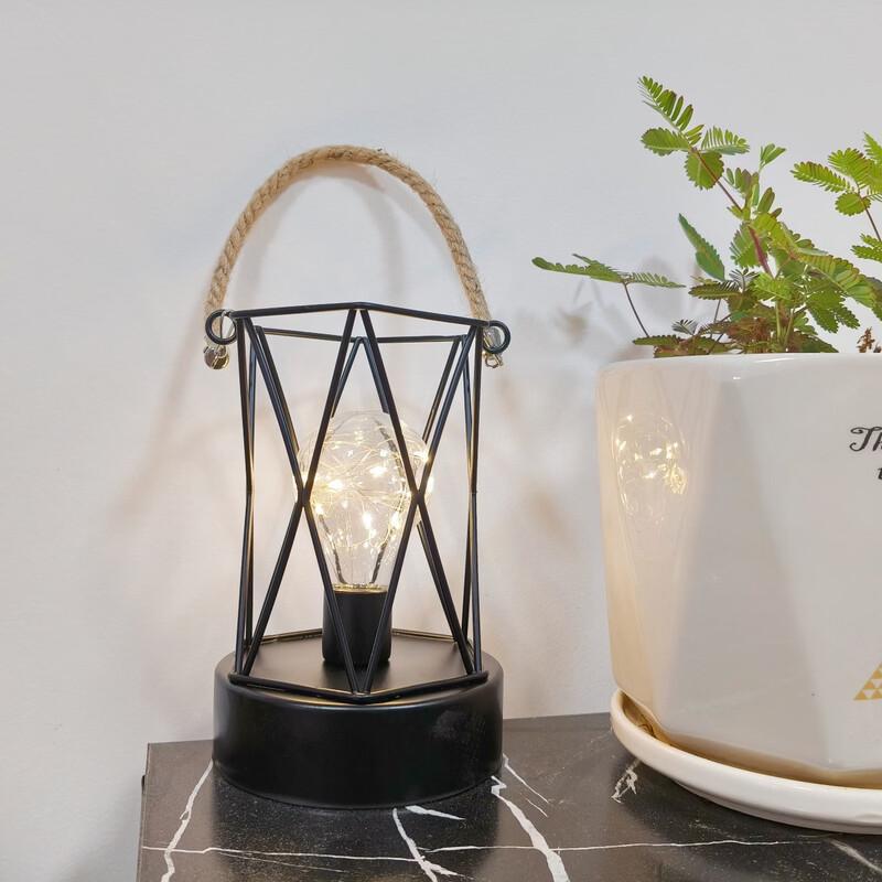 Rechargeable LED Hemp Rope Ambient Lantern