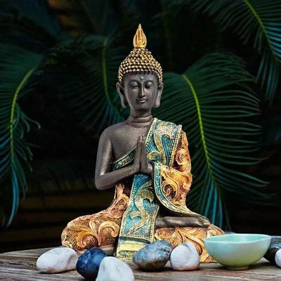 Southeast Asia Thai Style Buddha Sculptures and Figurines Buddhist Figures Retro Home Office Table Decoration and Accessories