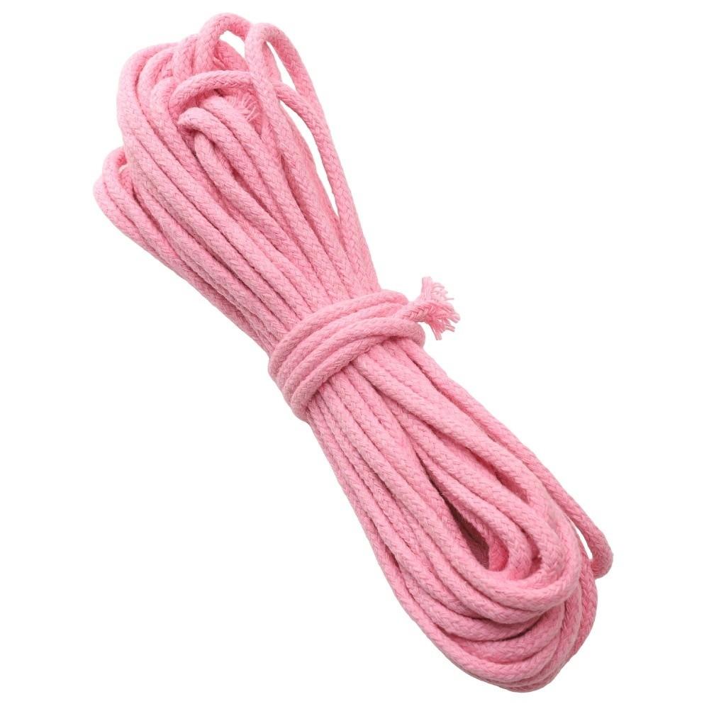 High Quality 10Meters/Lot Braided Cotton Cord Colorful DIY Braided Rope 4mm Woven String Home Textile