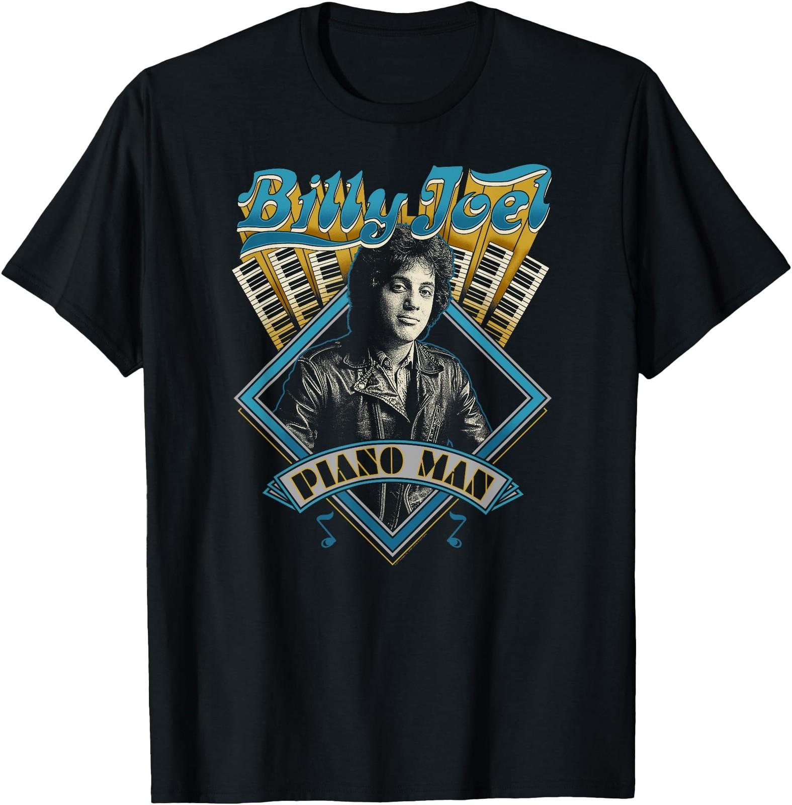 Billy Joel Piano Man T-Shirt, Billy Joel The Piano Man Shirt S