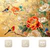 Enchanting Bird And Flower Shower Curtain - Vibrant Flower Wall Hanging For Living Room And Bedroom Decoration - Natural Style