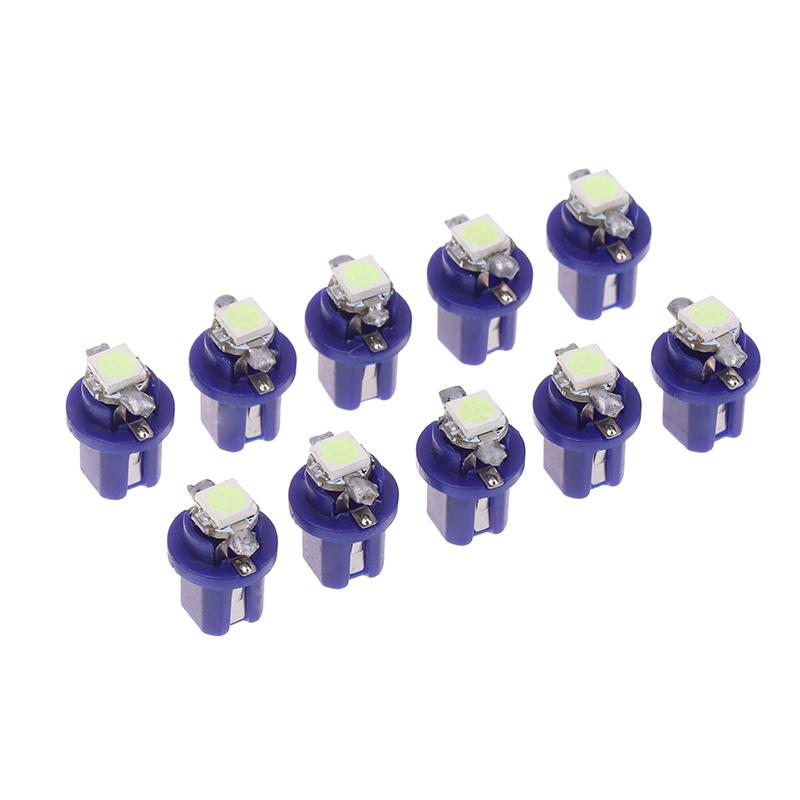 10Pcs T5 B8.5D Led 5050 Smd Led Bulb Car Interior Instrument Light Automobile Dashboard Side Switch Lamps Car Accessories