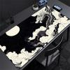 Traditional Dragon Wave Desk Mat Waterproof Nonslip Extended Mouse Pad